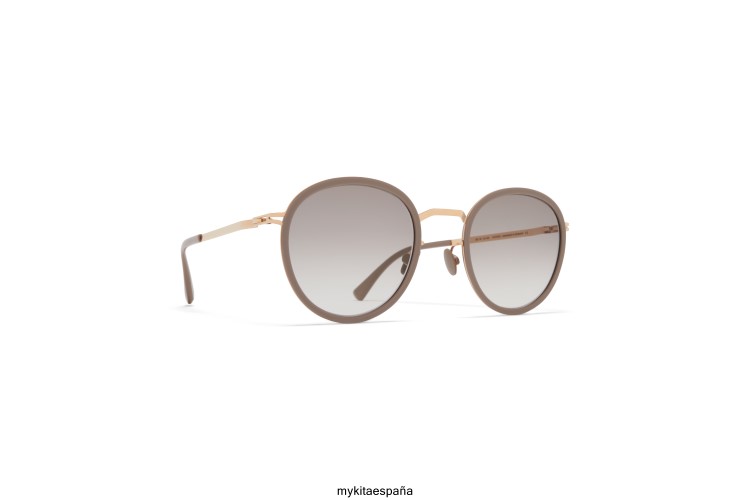tuvá montura: a42 oro champán/marrón gris|lente: original gris degradado ligero MYKITA ERT23223