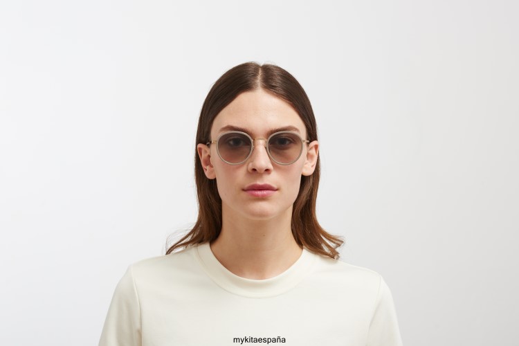 tuvá montura: a42 oro champán/marrón gris|lente: original gris degradado ligero MYKITA ERT23223