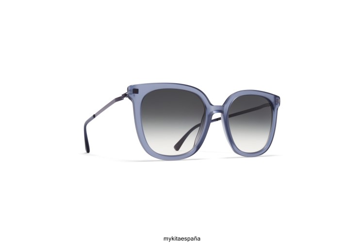 viska montura: c107 mate deep ocean/blackber|lente: negro crudo degradado ligero MYKITA ERT23126
