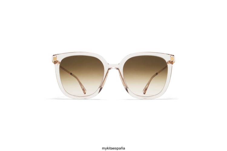 viska montura: c1 champán/oro brillante|lente: marrón crudo degradado ligero MYKITA ERT23128