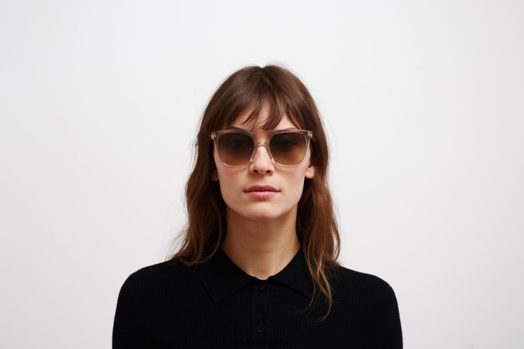 viska montura: c1 champán/oro brillante|lente: marrón crudo degradado ligero MYKITA ERT23128