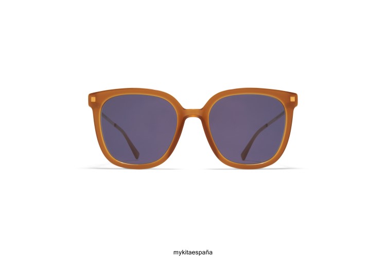 viska montura: c99 marrón/marrón oscuro/brillante go|lente: gris frío sólido ligero MYKITA ERT23127
