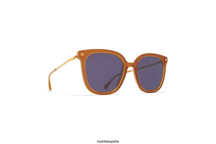 viska montura: c99 marrón/marrón oscuro/brillante go|lente: gris frío sólido ligero MYKITA ERT23127