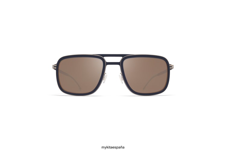 abeto montura: mh49 negro azabache/plata mate|lente: polarizada prohi-conbrsf milón MYKITA ERT2356
