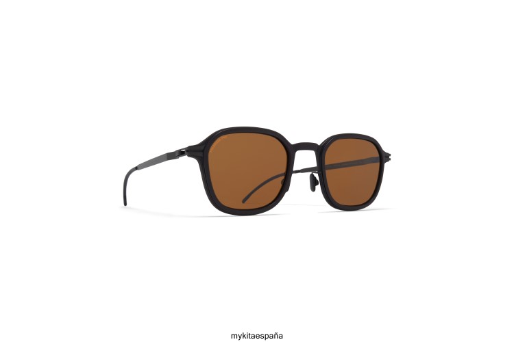 abeto montura: mh6 pitch black/black|lente: polarized pro ámbar marrón milón MYKITA ERT23143