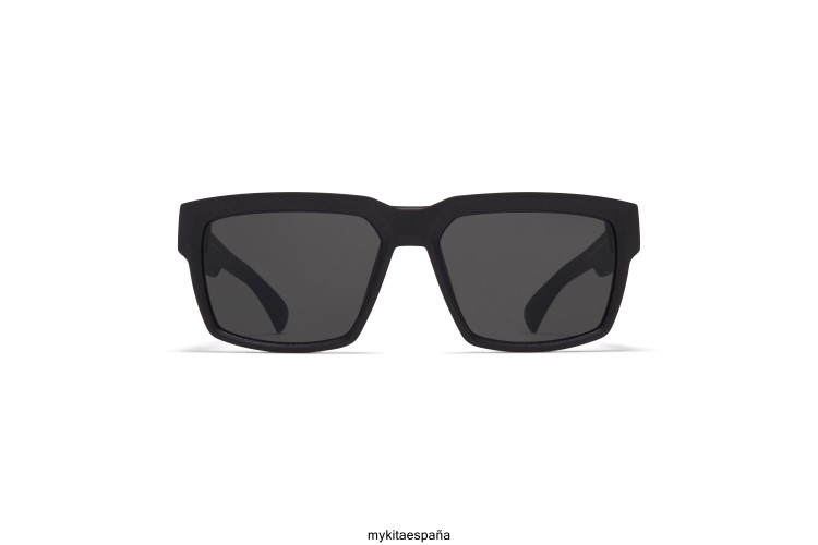 almizcle montura: md1 negro azabache|lente: gris oscuro sólido milón MYKITA ERT23149