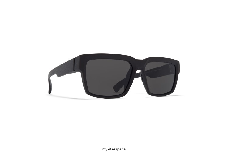 almizcle montura: md1 negro azabache|lente: gris oscuro sólido milón MYKITA ERT23149