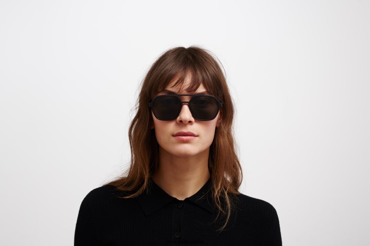 hidra montura: md1 negro azabache|lente: gris oscuro sólido milón MYKITA ERT2352