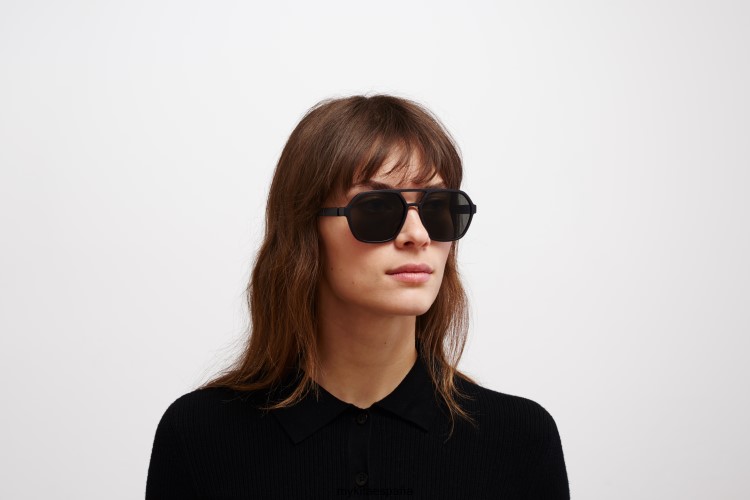 hidra montura: md1 negro azabache|lente: gris oscuro sólido milón MYKITA ERT2352