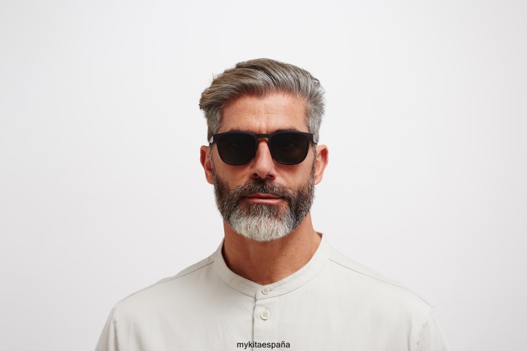 me encanta montura: md1 negro azabache|lente: gris oscuro sólido milón MYKITA ERT23146