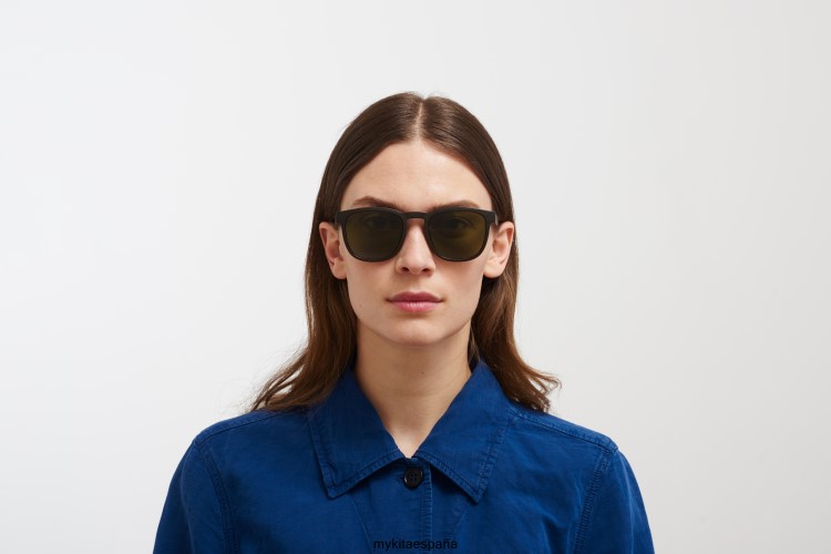 me encanta montura: md22 marrón ébano|lente: verde sólido milón MYKITA ERT23147