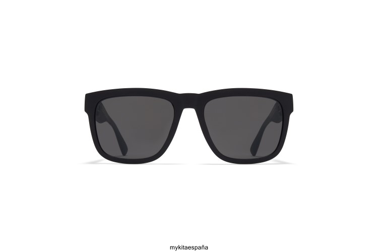ola montura: md1 negro azabache|lente: gris oscuro sólido milón MYKITA ERT23153