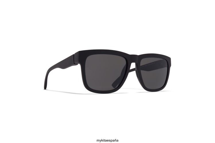 ola montura: md1 negro azabache|lente: gris oscuro sólido milón MYKITA ERT23153