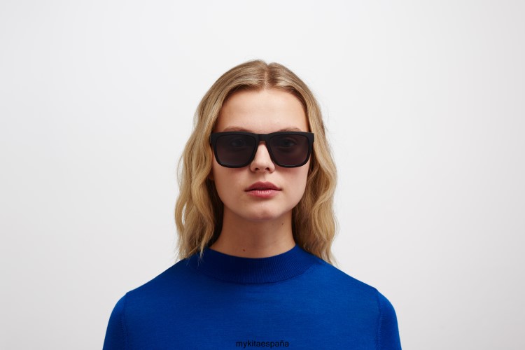 ola montura: md1 negro azabache|lente: gris oscuro sólido milón MYKITA ERT23153