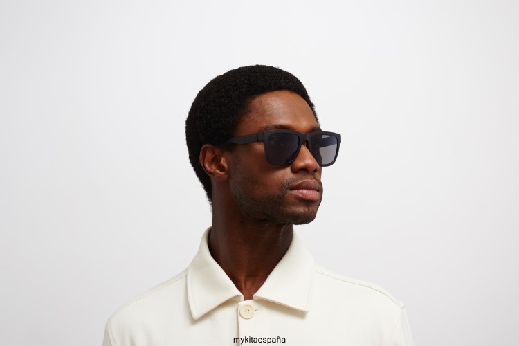 ola montura: md1 negro azabache|lente: gris oscuro sólido milón MYKITA ERT23153