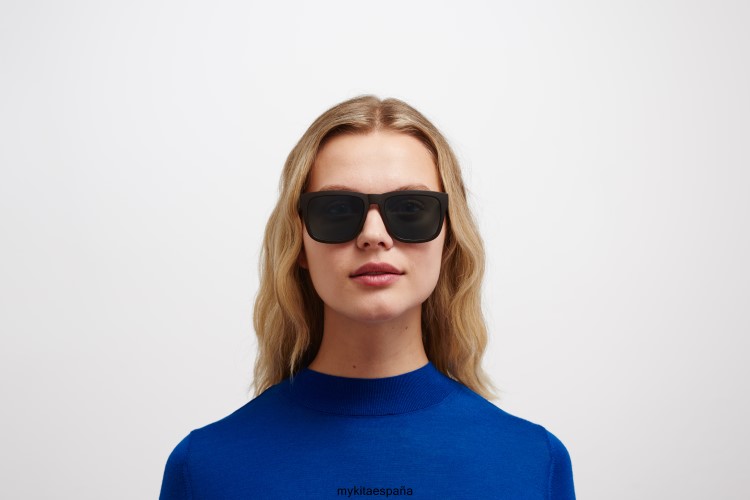 ola montura: md22 marrón ébano|lente: polarizada pro océano azul milón MYKITA ERT23155