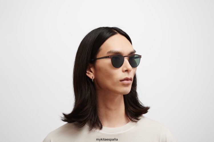 Riley montura: marron oscuro|lente: polarizada verde pro 15 no1 MYKITA ERT23191