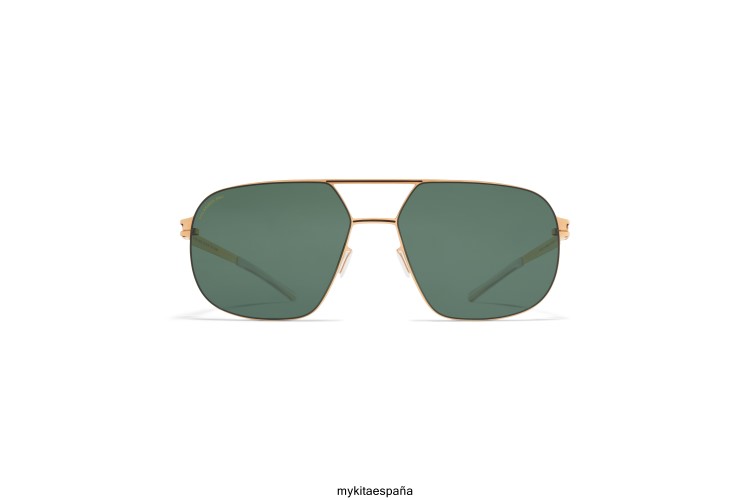 angus montura: oro champán/negro|lente: polarizada verde pro 15 no1 MYKITA ERT233