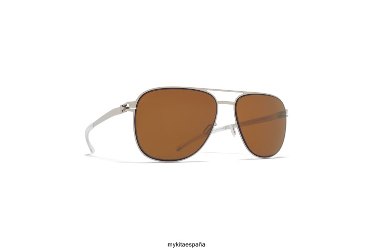caleb montura: plata/terciopelo azul|lente: polarizada pro ámbar marrón no1 MYKITA ERT2314
