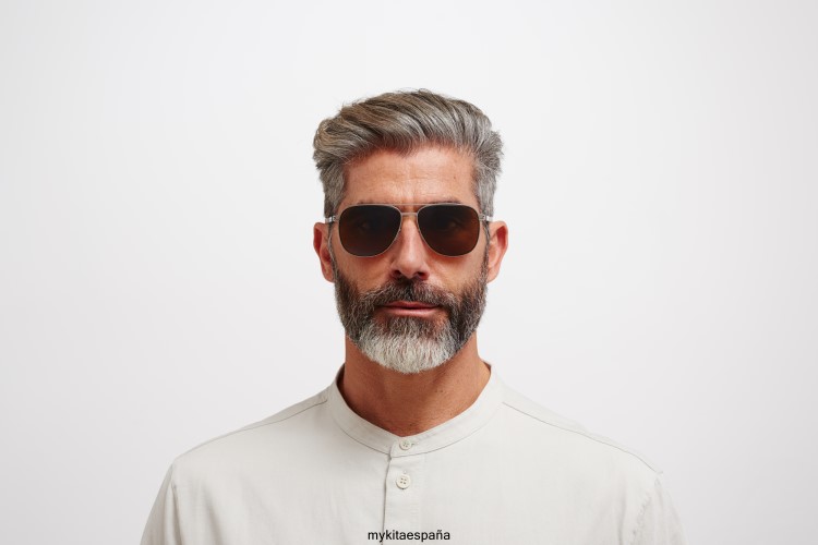 caleb montura: plata/terciopelo azul|lente: polarizada pro ámbar marrón no1 MYKITA ERT2314