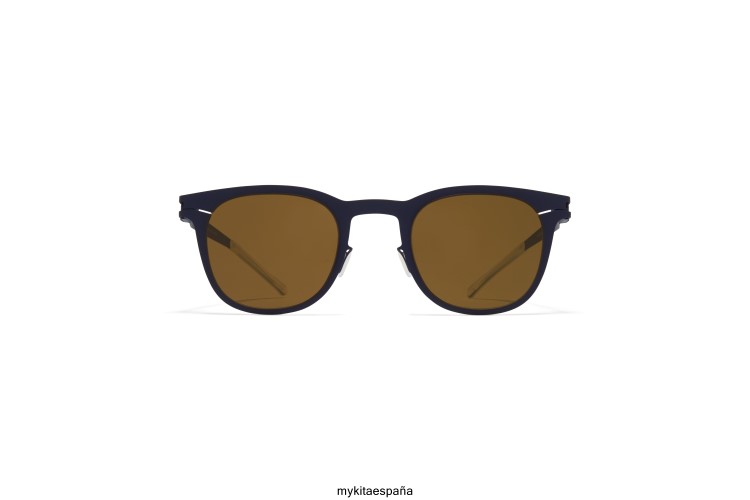 callo montura: índigo|lente: marrón crudo sólido no1 MYKITA ERT2390