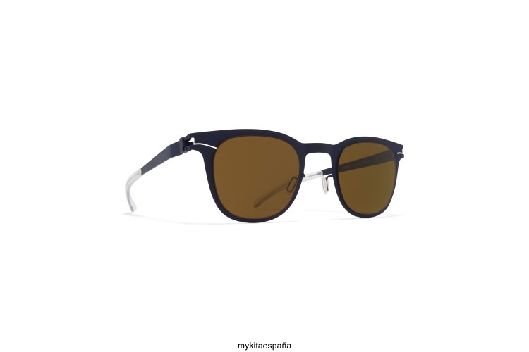 callo montura: índigo|lente: marrón crudo sólido no1 MYKITA ERT2390