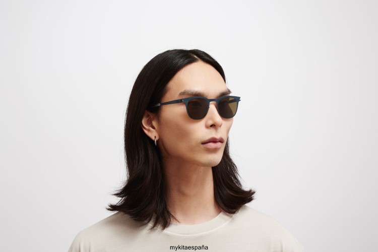 callo montura: índigo|lente: marrón crudo sólido no1 MYKITA ERT2390