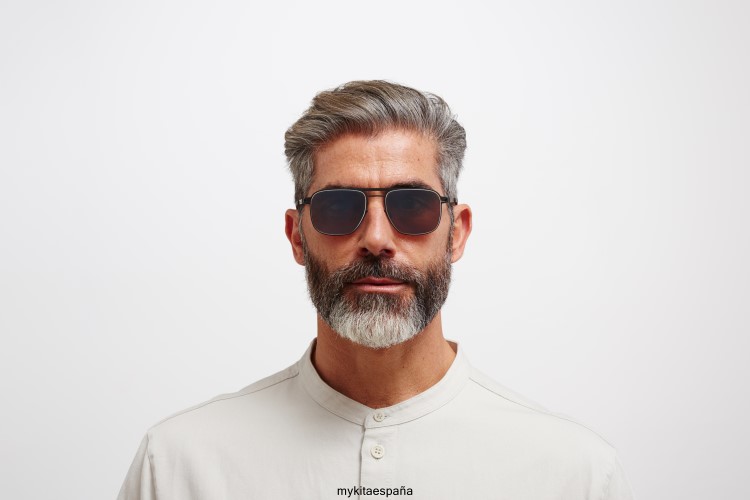 eli montura: negro/blanco|lente: polarizada pro hicon marron no1 MYKITA ERT2316