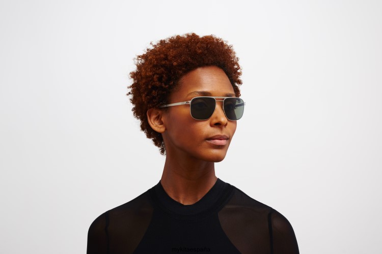eli montura: plata mate/negro|lente: verde profesional polarizada no1 MYKITA ERT2317