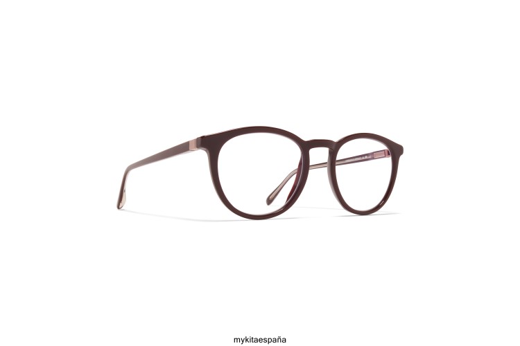 davu montura: c126 burdeos/bron púrpura seda acetato MYKITA ERT23722