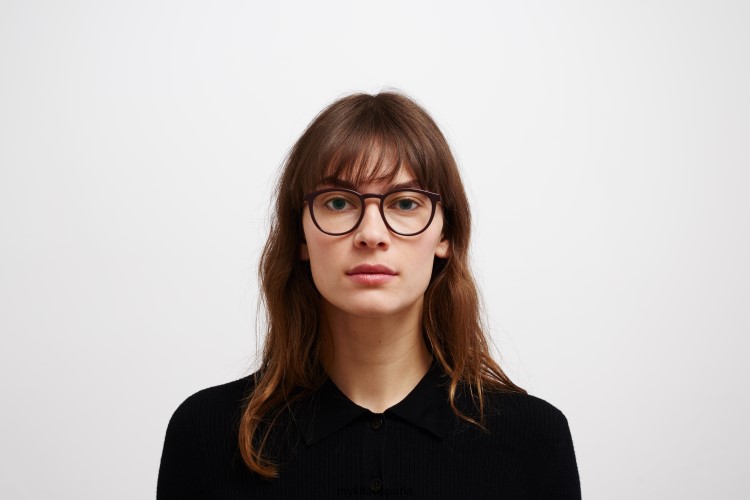 davu montura: c126 burdeos/bron púrpura seda acetato MYKITA ERT23722