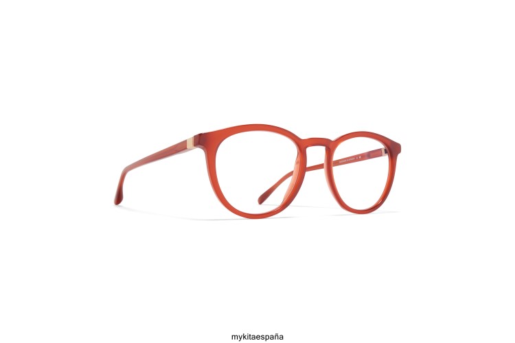 davu montura: c170 melocotón lechoso/champán de seda acetato MYKITA ERT23724