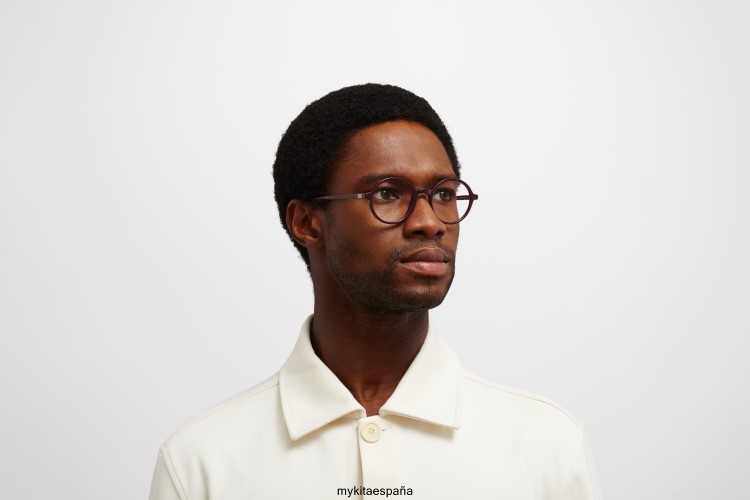 jojo montura: c126 burdeos/bron púrpura seda acetato MYKITA ERT23584