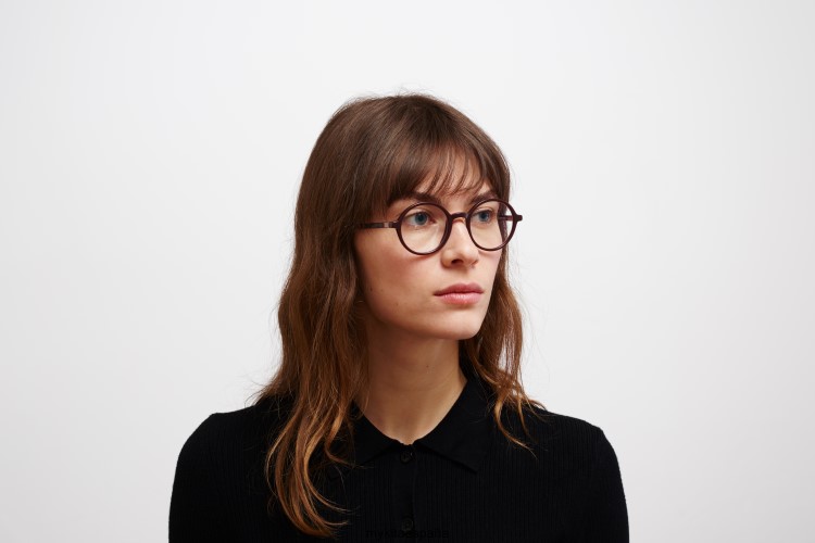 jojo montura: c126 burdeos/bron púrpura seda acetato MYKITA ERT23584