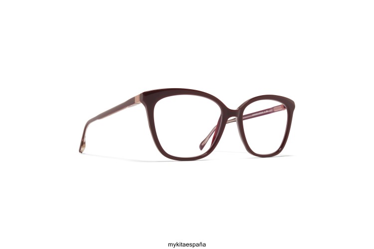 maha montura: c126 burdeos/bron púrpura seda acetato MYKITA ERT23789