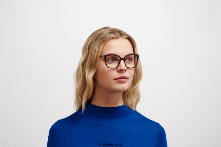maha montura: c126 burdeos/bron púrpura seda acetato MYKITA ERT23789