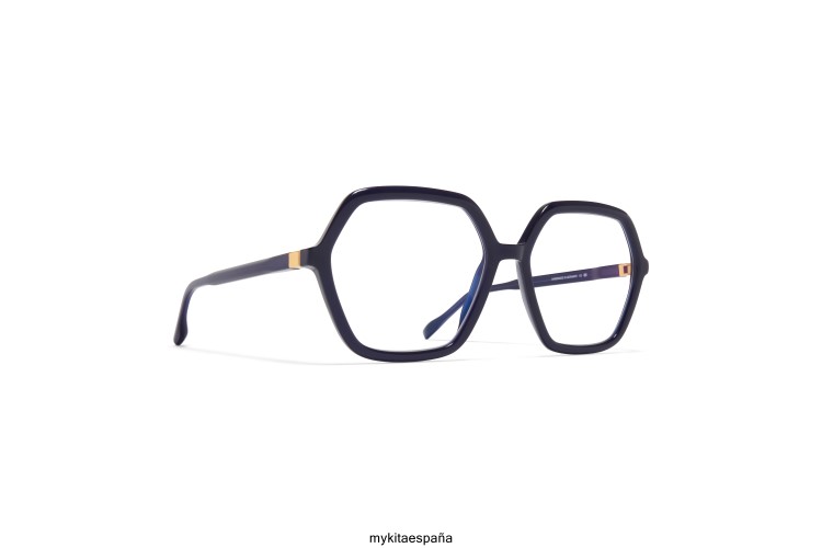 neela montura: c169 índigo lechoso/oro seda acetato MYKITA ERT23794