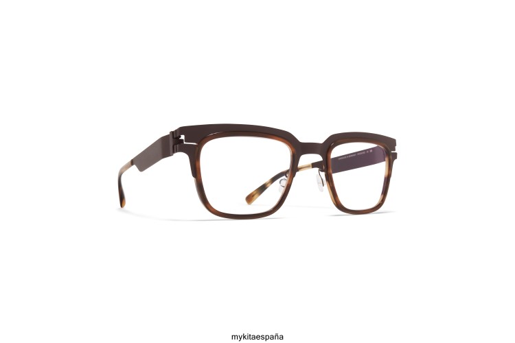 raimundo montura: a78 marrón oscuro/marrón rayado acetato MYKITA ERT23514