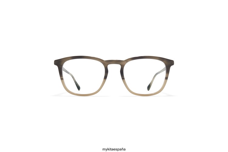 tiwa montura: c174 degradado gris rayado/guisante acetato MYKITA ERT23516