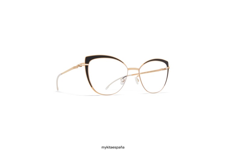 kelsey montura: oro champán/negro azabache décadas MYKITA ERT23760