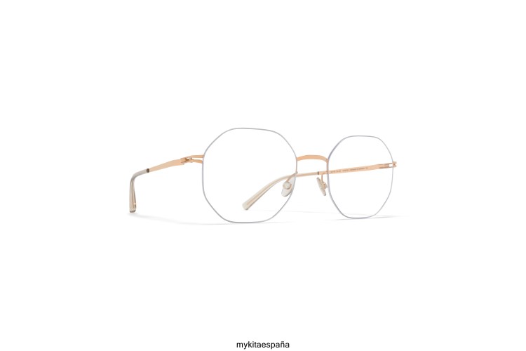 Kaori montura: plata/oro champán Lessrim MYKITA ERT23569