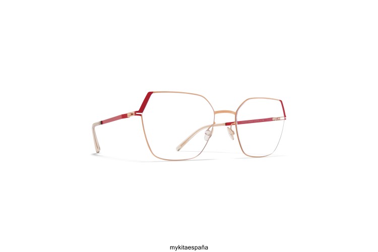 espina montura: oro champán/rojo goji ligero MYKITA ERT23787