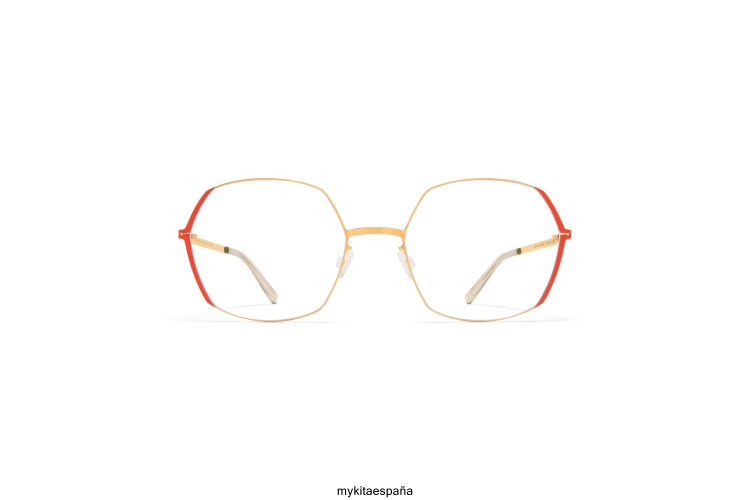 majvi montura: oro brillante/naranja azucena ligero MYKITA ERT23412