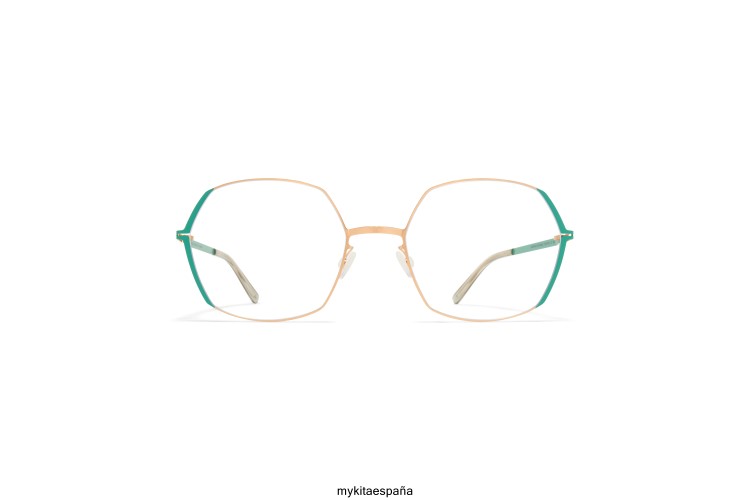 majvi montura: oro champán/verde jade ligero MYKITA ERT23409