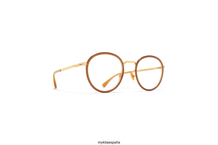 tuvá marco: a56 oro brillante/marrón oscuro hermano ligero MYKITA ERT23679