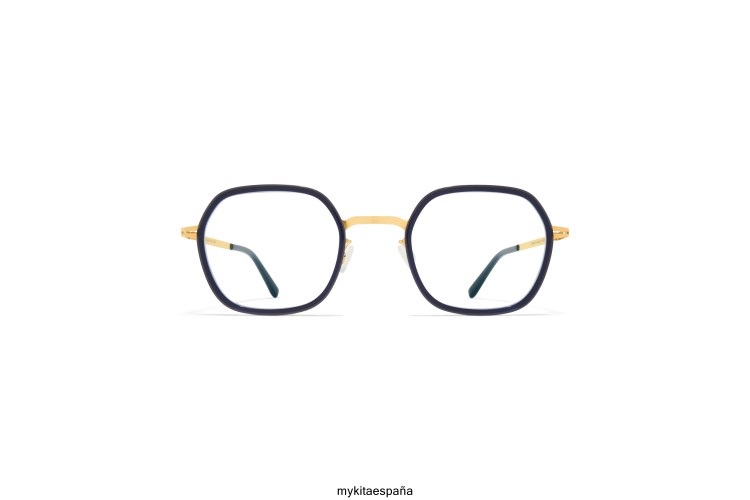ven montura: a76-oro brillante/índigo lechoso ligero MYKITA ERT23447