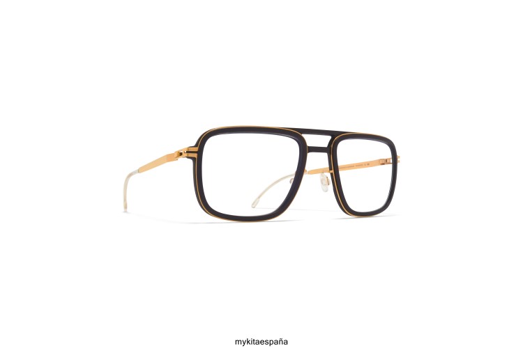 abeto montura: mh7 negro azabache/oro brillante milón MYKITA ERT23484